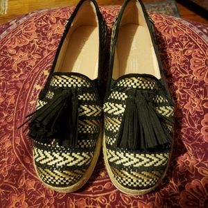 TOMS Espadrille Palma Loafer Woven texture tassel